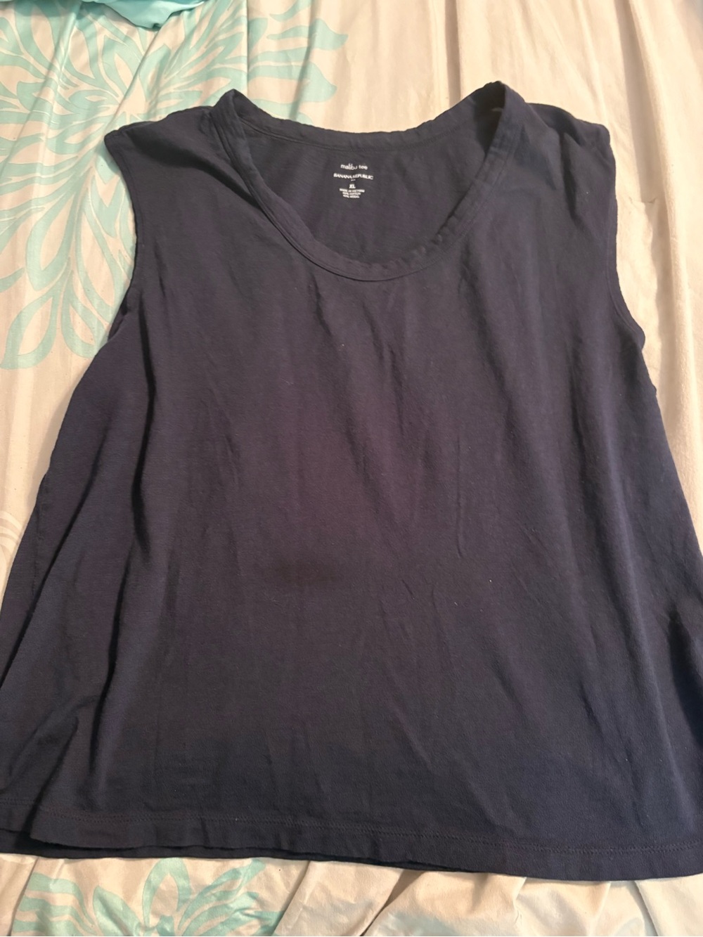Banana Republic Dark Navy Scoop Neck Tank
